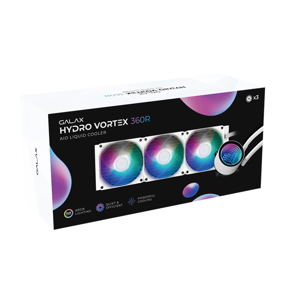 Galax Hydro Vortex 360R ARGB 360mm CPU Liquid Cooler (White)